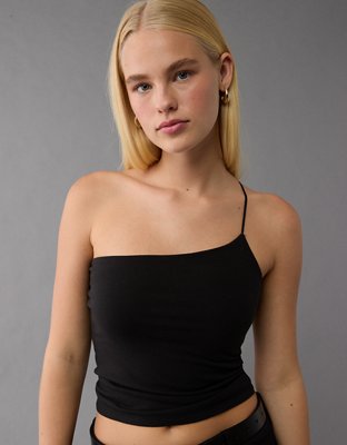 Женские топы American Eagle AE One Shoulder Bungee Tank Top — фото 5