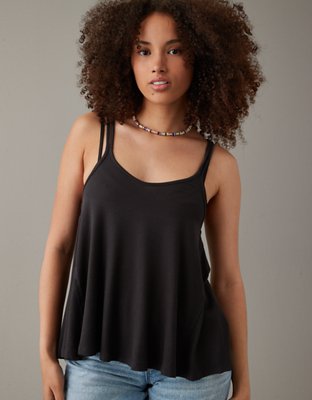 AE Cropped Mock Neck Tank