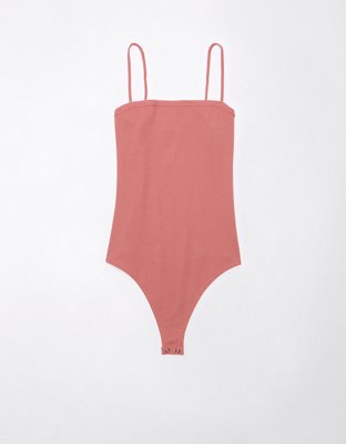 AE Sleeveless Lace-Trim Bodysuit