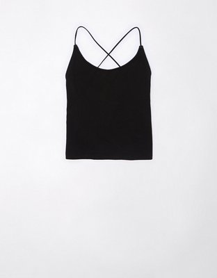 Женские топы American Eagle AE Strappy-Go-Lucky Cropped Tank — фото 3