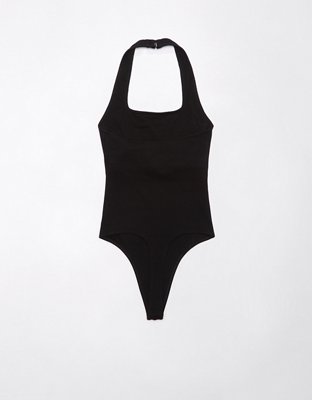 AE Main Squeeze Square Neck Halter Bodysuit
