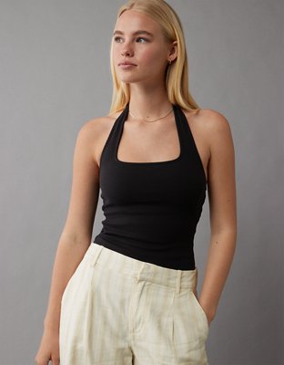 AE Main Squeeze Square Neck Halter Bodysuit