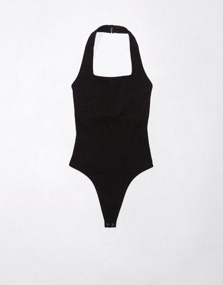 AE Main Squeeze Square Neck Halter Bodysuit