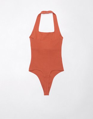 AE Square-Neck Main Squeeze Halter Bodysuit