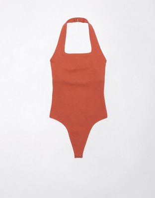 AE Square-Neck Main Squeeze Halter Bodysuit