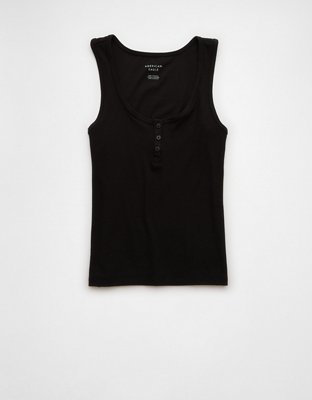 Женские топы American Eagle AE Henley Tank Top — фото 3
