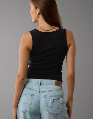 Женские топы American Eagle AE Henley Tank Top — фото 2