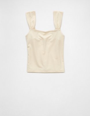 AE Cropped Square-Neck Tank Top