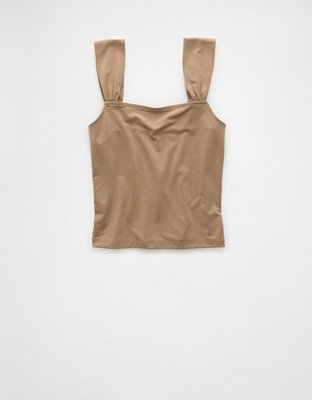 AE Cropped Square-Neck Tank Top