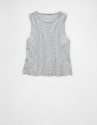 AE Cropped Waffle Tank