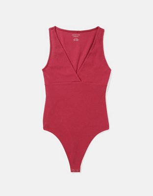 AE Main Squeeze Wrap Front V-Neck Bodysuit