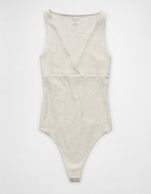 AE Main Squeeze Wrap Front V-Neck Bodysuit