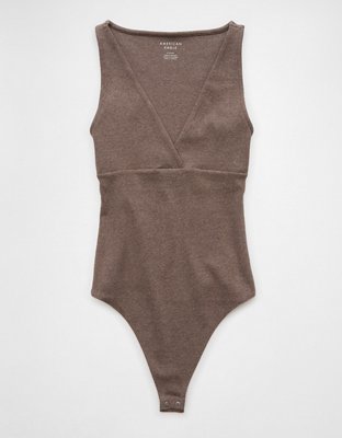 AE Main Squeeze Wrap Front V-Neck Bodysuit