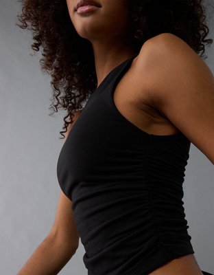Женские топы American Eagle AE Keyhole Back High Neck Tank Top — фото 5