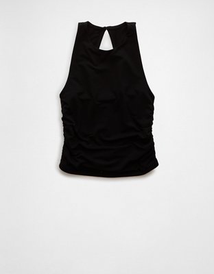 AE Keyhole Back High Neck Tank Top