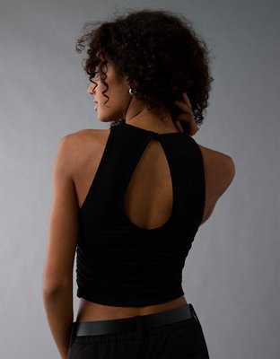 Женские топы American Eagle AE Keyhole Back High Neck Tank Top — фото 2