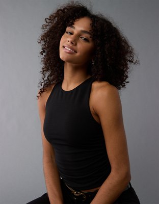 Женские топы American Eagle AE Keyhole Back High Neck Tank Top — фото 4