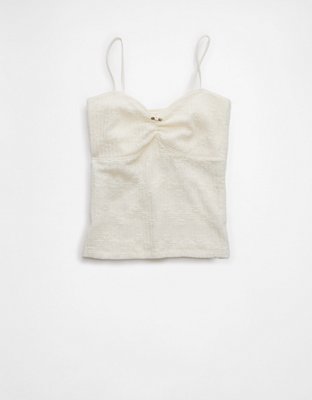 AE Cinched Lace Tank Top