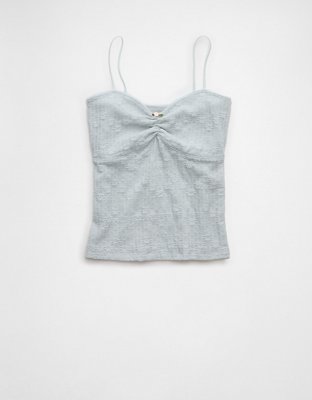 AE Cinched Lace Tank Top