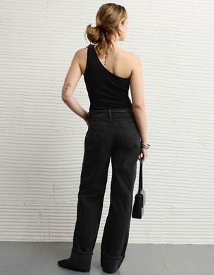 AE One Shoulder Rosette Tank Top