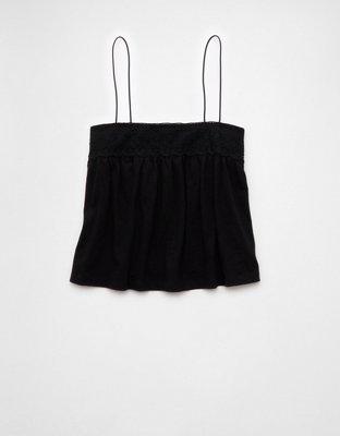 AE Sunchaser Knit Lace Trim Cami