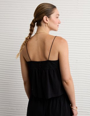 AE Sunchaser Knit Lace Trim Cami