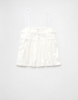 AE Cami Tejida con Ribete de Encaje Sunchaser