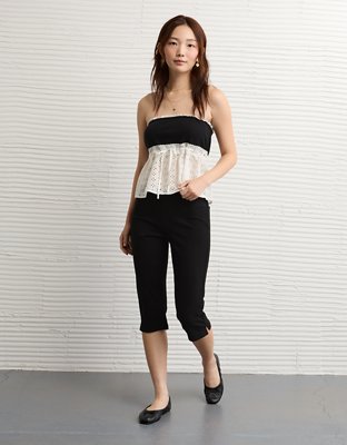 AE Eyelet Babydoll Tube Top