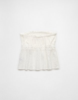 AE Eyelet Babydoll Tube Top