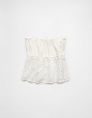 AE Eyelet Babydoll Tube Top