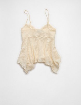 AE Lace Handkerchief Hem Tank