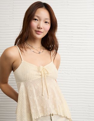AE Lace Handkerchief Hem Tank