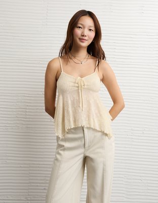 AE Lace Handkerchief Hem Tank