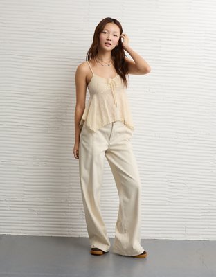 AE Lace Handkerchief Hem Tank