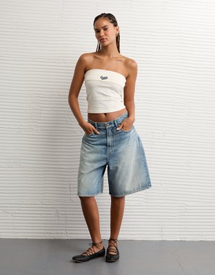AE Pride Foldover Graphic Tube Top