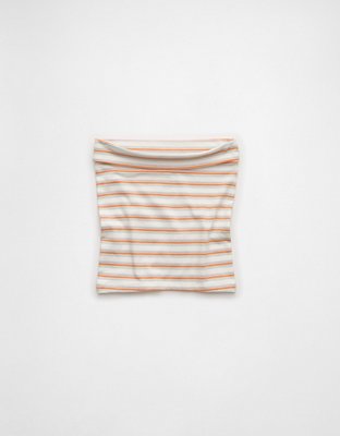 AE Pride Striped Foldover Tube Top