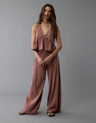 AE Sunchaser Knit V-Neck Swing Tank Top