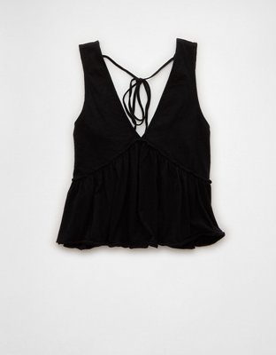 Débardeur évasé à encolure en V en tricot Vive le soleil AE