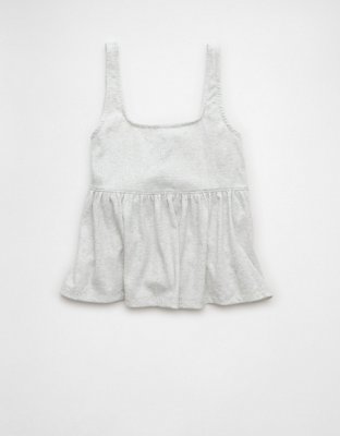 AE Tie Front Flyaway Babydoll Tank Top