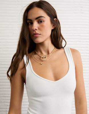 AE Main Squeeze V-Neck Bodysuit | AE