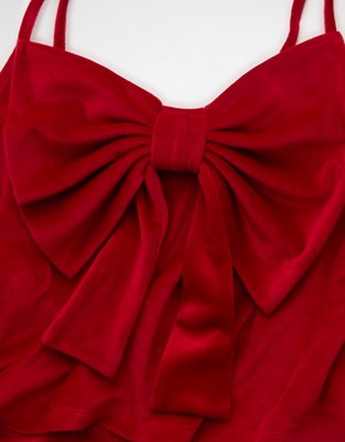 AE Velvet Bow Swing Tank Top