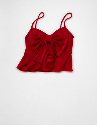 AE Velvet Bow Swing Tank Top
