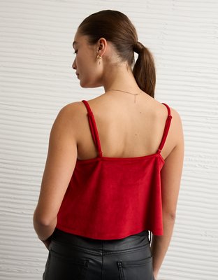 AE Velvet Bow Swing Tank Top
