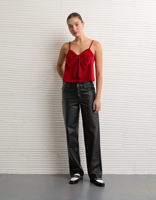 AE Velvet Bow Swing Tank Top