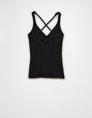 AE Cross-Back Strappy Tank Top | American Eagle