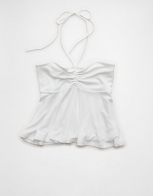 AE Soft & Sexy Halter Cinch Babydoll Top