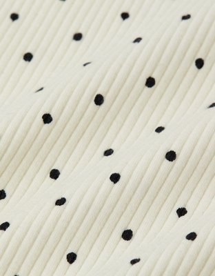 AE Square Neck Polka Dot Tank Top