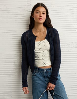 AE Square Neck Polka Dot Tank Top