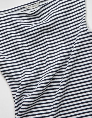 AE Boatneck Textured Tank Top