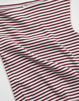 AE Boatneck Textured Tank Top